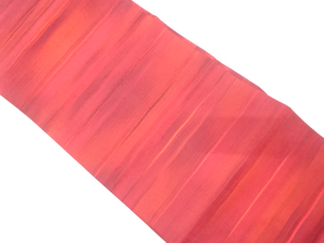 JAPANESE NAGOYA OBI / TSUMUGI / WOVEN WAVY STRIPE